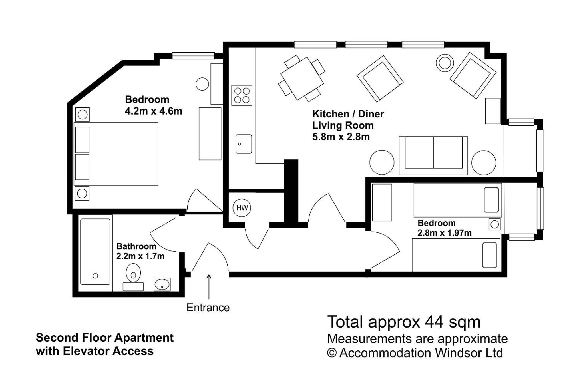 The Courtyard 2 Bedroom Apartments In Central Windsor With Parking * Windsor