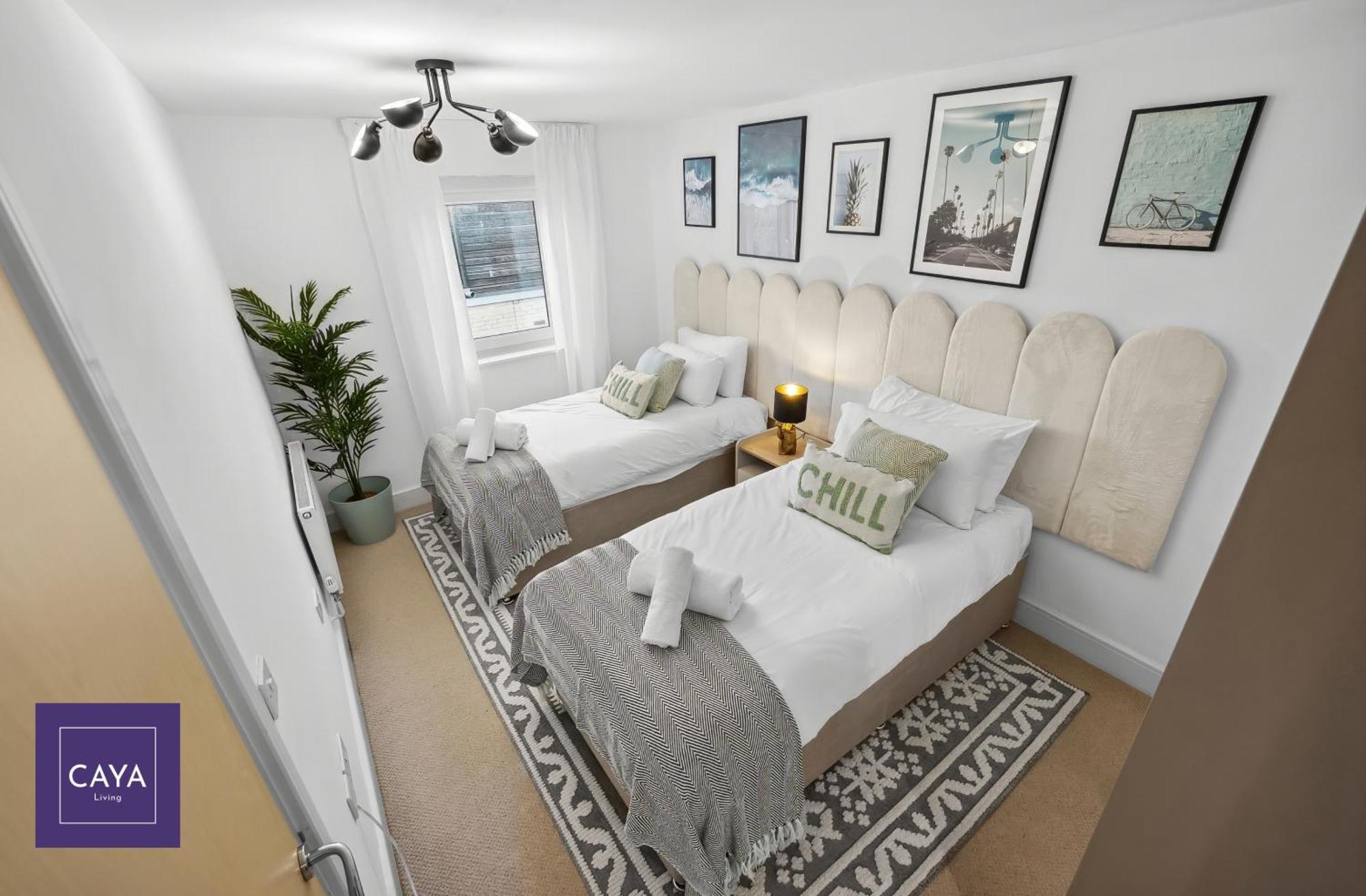 Apartamento Caya Living New Luxe 2br In Berkshire - Legoland - Castle - Heathrow Sleeps 6 - Private Gated Parking
